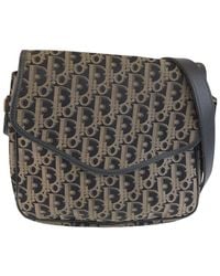 Dior - Black Canvas Trotter Shoulder Bag (authentic Pre-loved) - Lyst