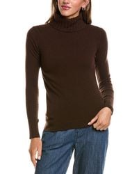 Forte - Chunky Trim Turtleneck 100% Cashmere Sweater - Lyst