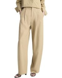 Vince - Mid Waist Pleated Trouser - Lyst