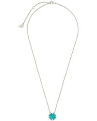 Sterling Forever - Rose Petal Pendant Necklace - Lyst