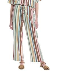 Electric and Rose - Sail Crop Linen-Blend Pant - Lyst