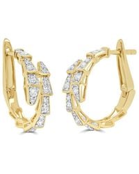 Sabrina Designs - 14K 0.30 Ct. Tw. Diamond Hoop Earrings - Lyst