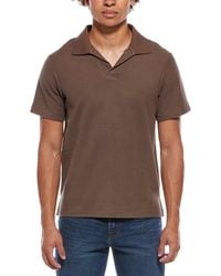 FRAME - Jacquard Polo Shirt - Lyst