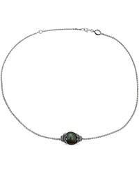 Belpearl - Silver 12mm Pearl Chain Necklace - Lyst