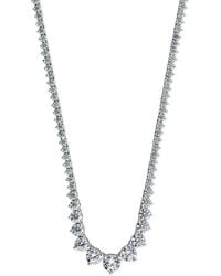 Lab Grown Diamonds - 14K 5.00 Ct. Tw. Lab-Grown Diamond Riviera Necklace - Lyst