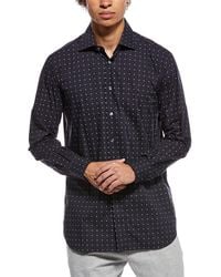 Brioni - Micro Dot Cotton Sport Shirt - Lyst