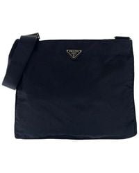 Prada - Tessuto Triangle Logo Crossbody (Authentic Pre-Loved) - Lyst