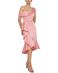 THEIA - Janice Draped Asymmetric Dress - Lyst