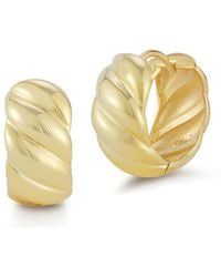 Chloe and Madison - 14k Over Silver Bold Twist Hoops - Lyst