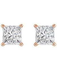 Diamond Select Cuts - 14k Rose Gold 0.75 Ct. Tw. Diamond Studs - Lyst