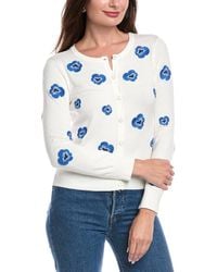 Tahari - Spring Pansy Cardigan - Lyst