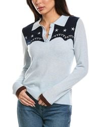 Brodie Cashmere - Willow Western Polo Cashmere Sweater - Lyst