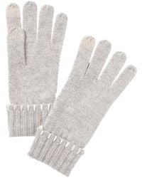 Bruno Magli - Whipstitch Cuffed Cashmere Gloves - Lyst