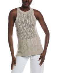 Tommy Bahama - Pointelle Linen-Blend Tank Top - Lyst
