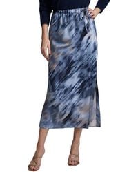 NIC+ZOE - Romance Silk-Blend Slip Skirt - Lyst