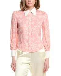 LK Bennett - Sonya Woven Top - Lyst