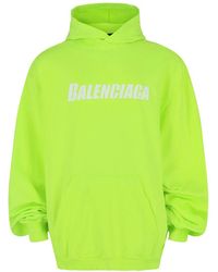 Balenciaga - Caps Destroyed Graphic Print Hoodie - Lyst