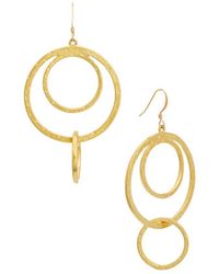 Kenneth Jay Lane - 22K Plated Dangle Earrings - Lyst