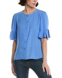 Cece - Flounce Bow Sleeve Top - Lyst