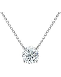Sabrina Designs Lab Grown Diamonds - 14K 2.50 Ct. Tw. Lab-Grown Diamond Solitaire Necklace - Lyst