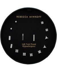 Rebecca Minkoff - 14K Plated Cz Earring Set - Lyst