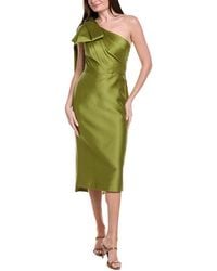 Marchesa - Silk-Blend Midi Dress - Lyst