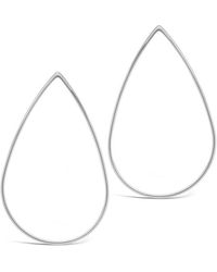 Sterling Forever - Rhodium Plated Teardrop Earrings - Lyst