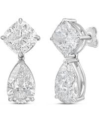 Diana M. Jewels - Diana M. 14K 15.00 Ct. Tw. Lab-Grown Diamond Drop Earrings - Lyst