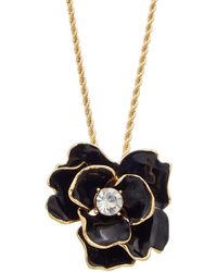 Kenneth Jay Lane - Plated Pendant Necklace - Lyst