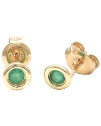 Gemstones - Classic 14K 0.18 Ct. Tw. Emerald Earrings - Lyst
