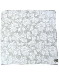 Brunello Cucinelli - Floral-Printed Square Silk Scarf - Lyst