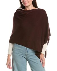 Sofiacashmere - Sofiacashmere Jersey Solid Wool & Cashmere-Blend Poncho - Lyst