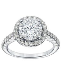 Lab Grown Diamonds - 14K 2.50 Ct. Tw. Lab-Grown Diamond Halo Engagement Ring - Lyst