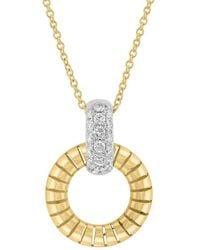 Effy Fine Jewelry - 14K 0.35 Ct. Tw. Diamond Necklace - Lyst