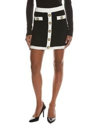 L'Agence - Lottie Button Front Skirt - Lyst