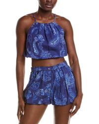 Rococo Sand - Linen-Blend Bubble Top - Lyst