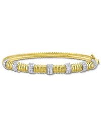 Rina Limor - 14k Two-tone 0.78 Ct. Tw. Diamond Bangle Bracelet - Lyst