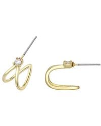Adornia - 14K Plated Cz Earrings - Lyst