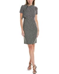 Maggy london tie neck midi dress hotsell