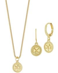 Sphera Milano - Plated Necklace/Earring Set - Lyst