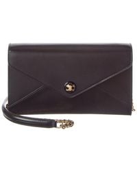 Celine - Envelope Leather Wallet On Chain - Lyst