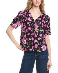 Cece - Flounce Elbow Bow Sleeve Shirt - Lyst