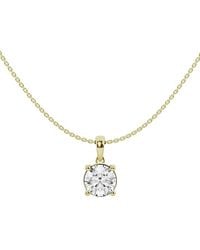 Lab Grown Diamonds - 14K 1.50 Ct. Tw. Lab-Grown Diamond Solitaire Pendant Necklace - Lyst