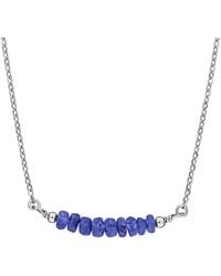 Rina Limor - 0.53 Ct. Tw. Sapphire Bead Bar Necklace - Lyst