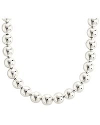 Sterling Forever - Basia Dainty Beaded Chain Necklace - Lyst