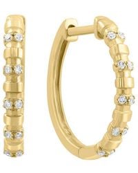 Effy Fine Jewelry - 14K 0.08 Ct. Tw. Diamond Earrings - Lyst
