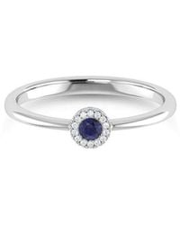 Sabrina Designs - 14K 0.10 Ct. Tw. Diamond & Sapphire Ring - Lyst