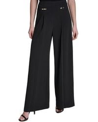 Halston - Wide Leg Pant - Lyst