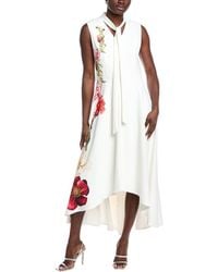 Teri Jon - Floral Crepe Gown - Lyst