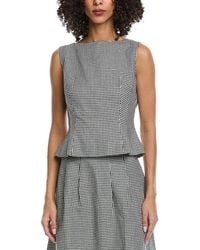 Seraphin - Linen-Blend Blouson Vest - Lyst